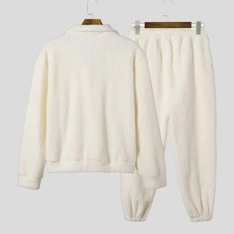 Fuzzy Fleece Long Sleeved sweatshirt with Long Pants