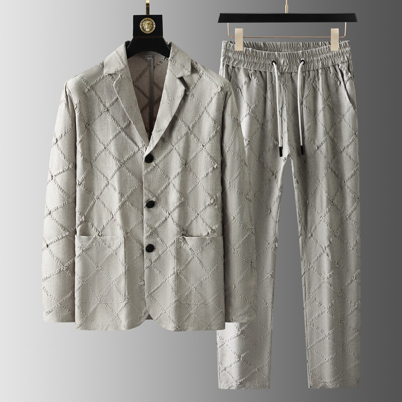 Men's structured blazer and trousers