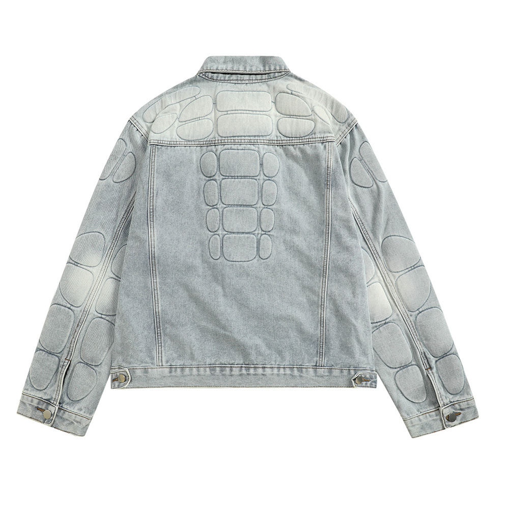 Skeleton Denim Jacket for Men