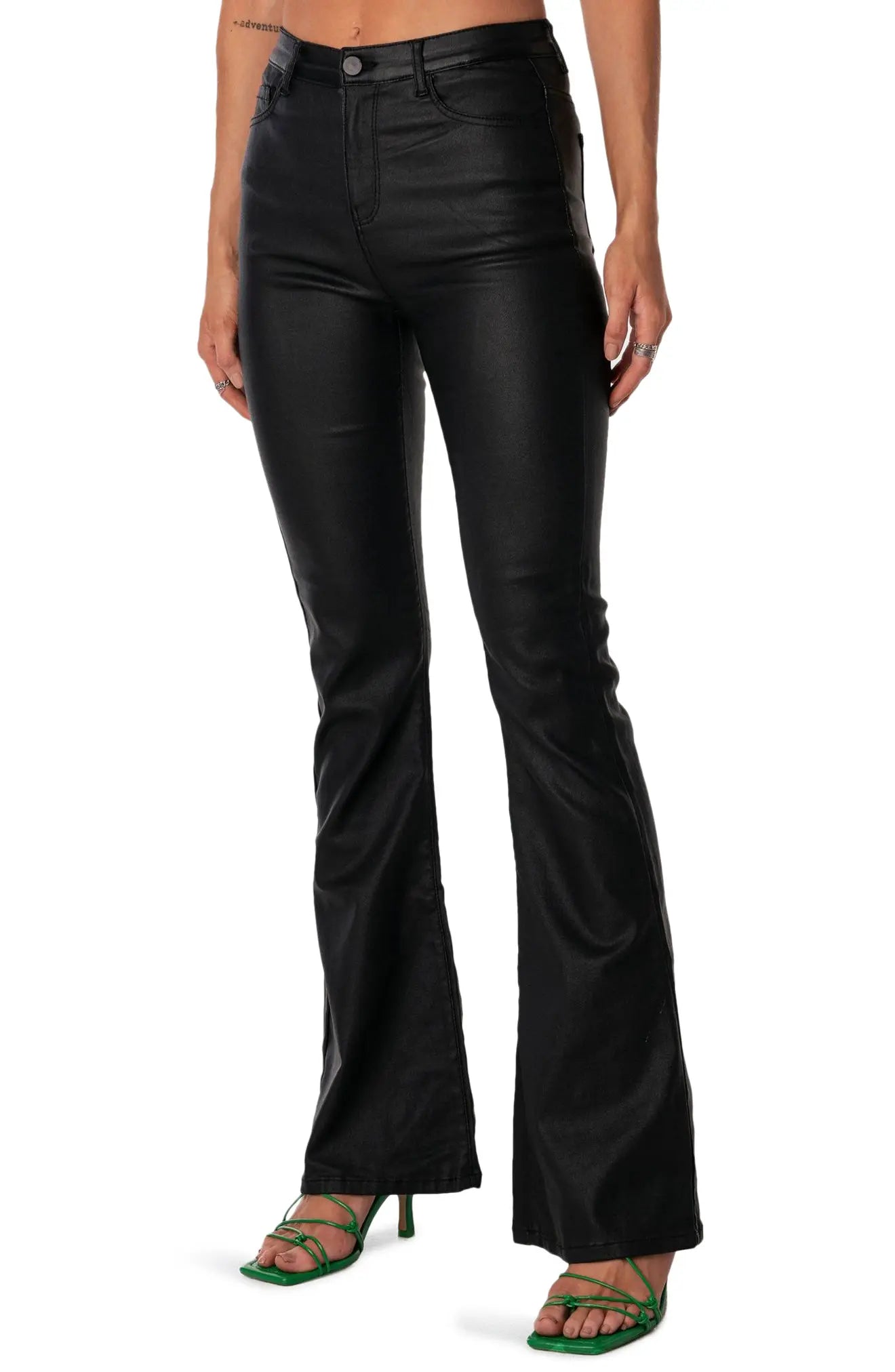 Faux Leather Black Skinny Pants