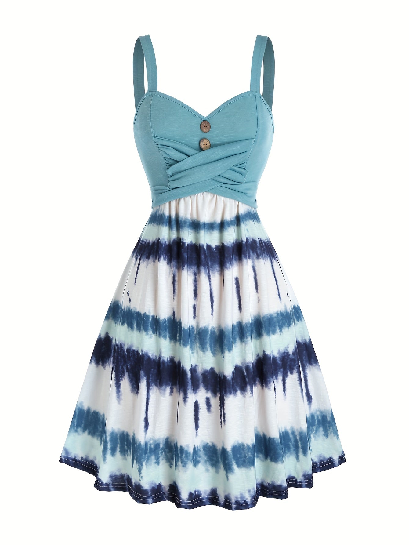 Dress with tie dye print