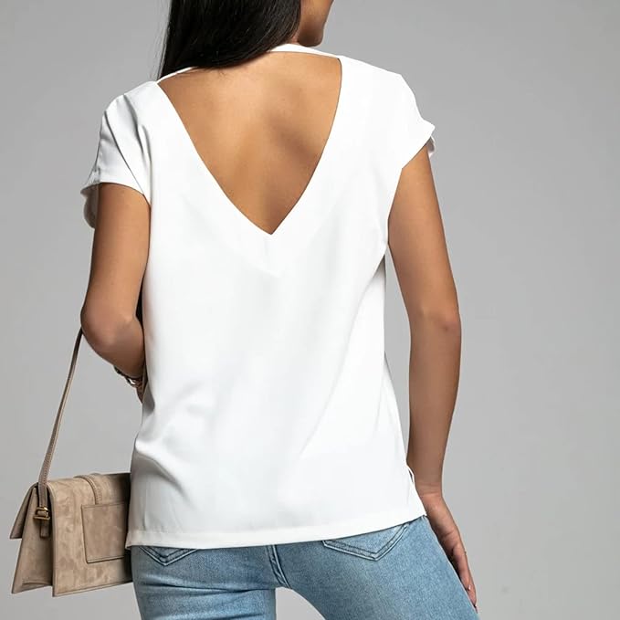 V Neck Short Sleeve T-Shirt