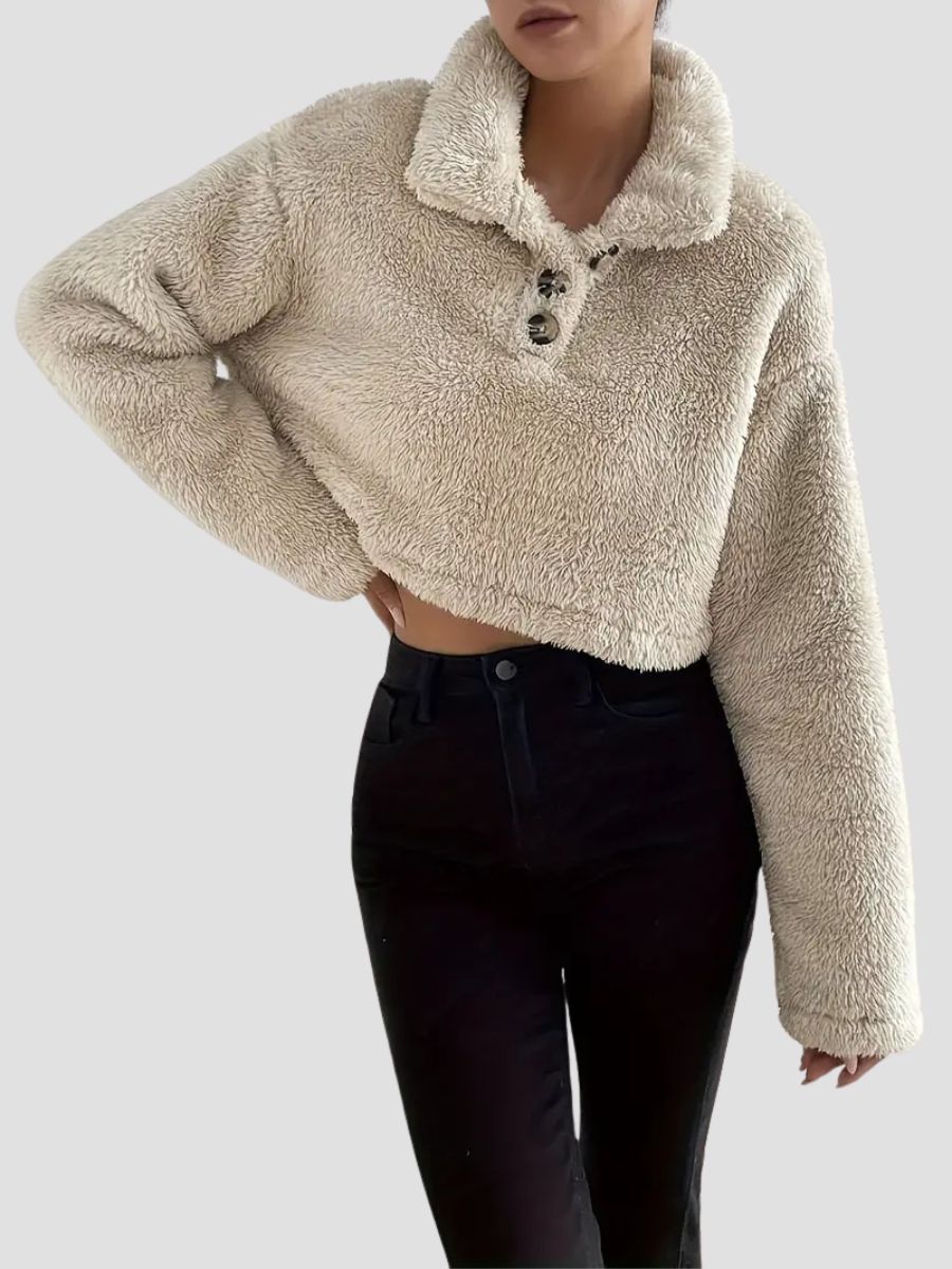 Fur sweatshirt