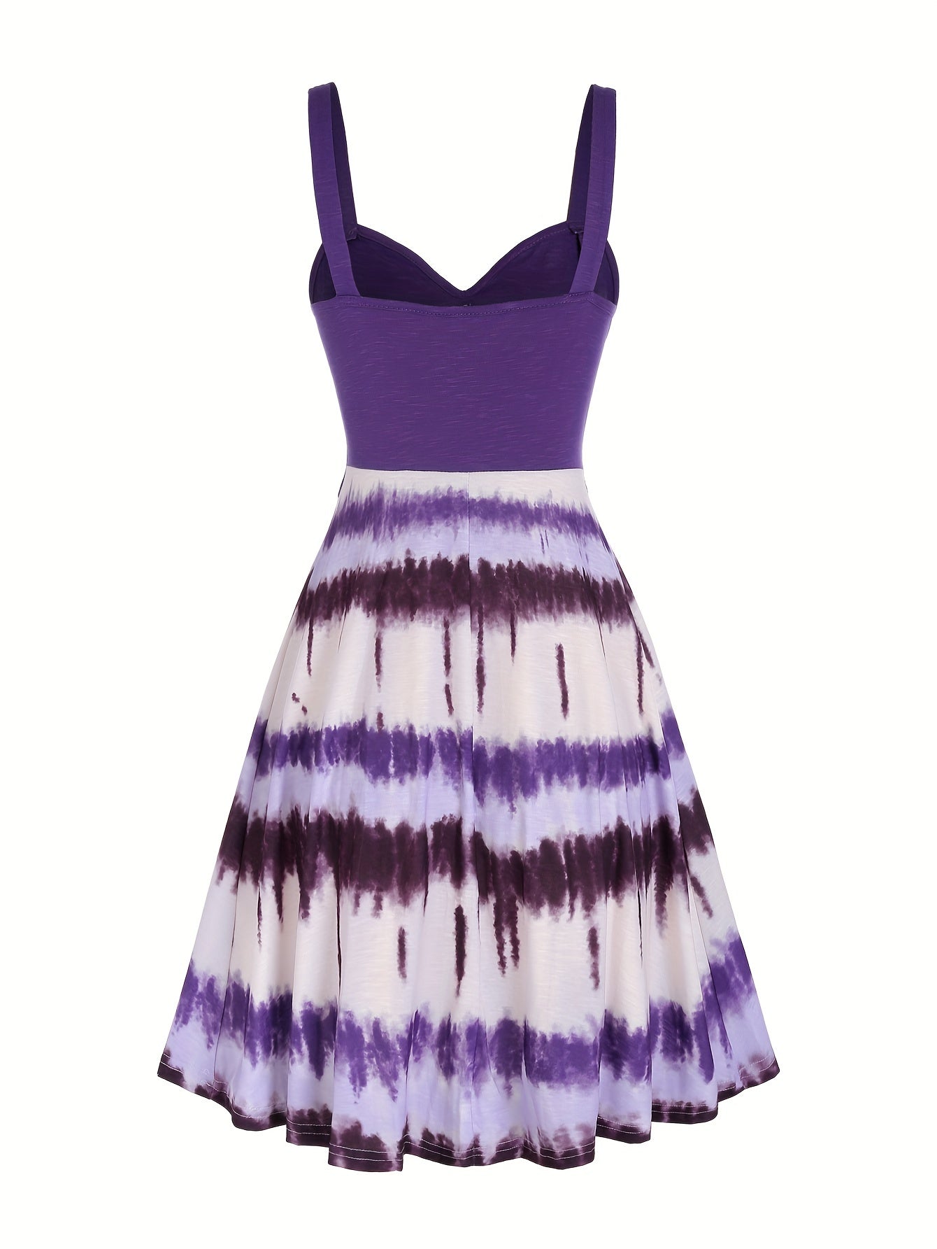 Dress with tie dye print