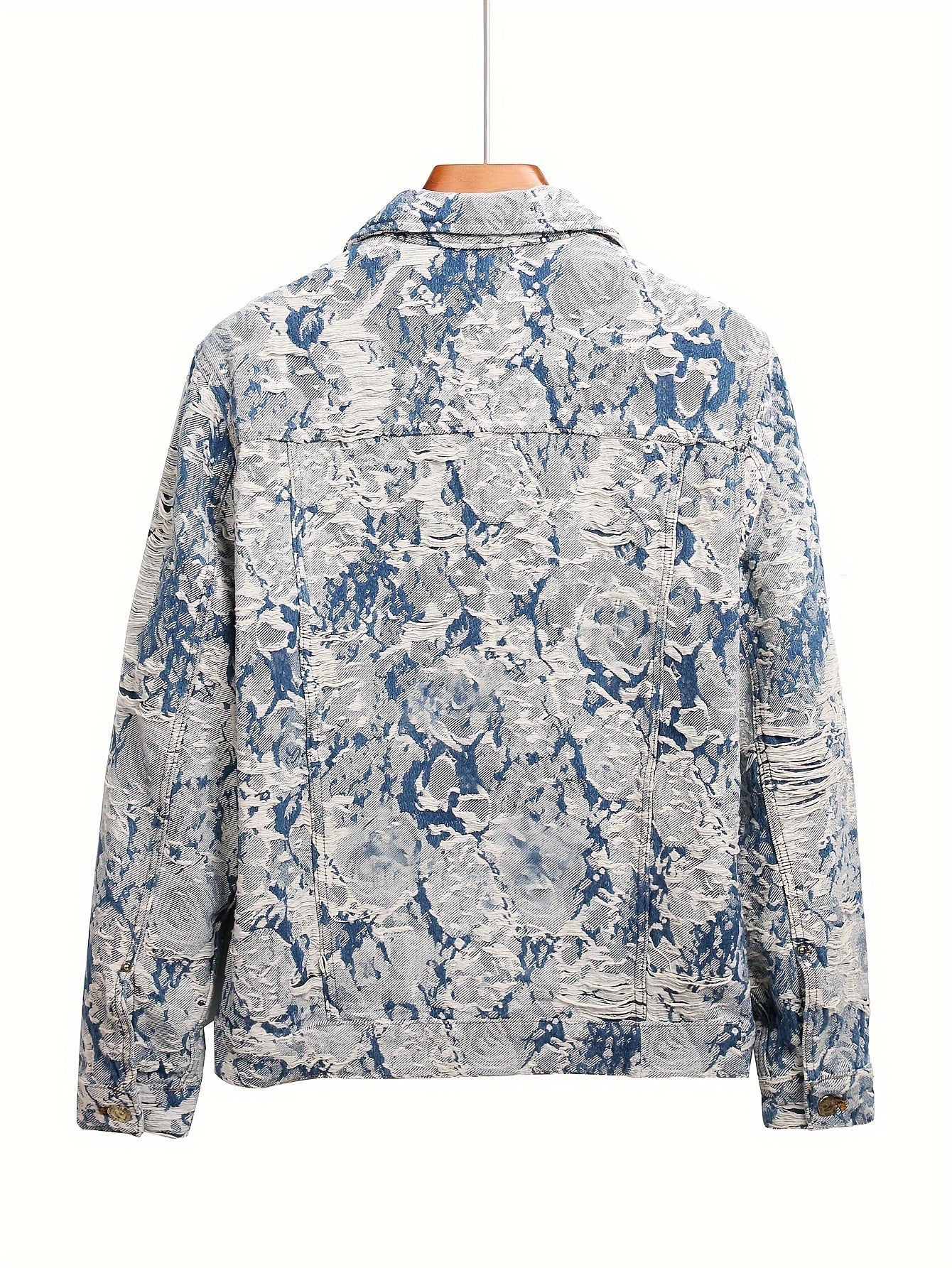 Jacquard denim jacket