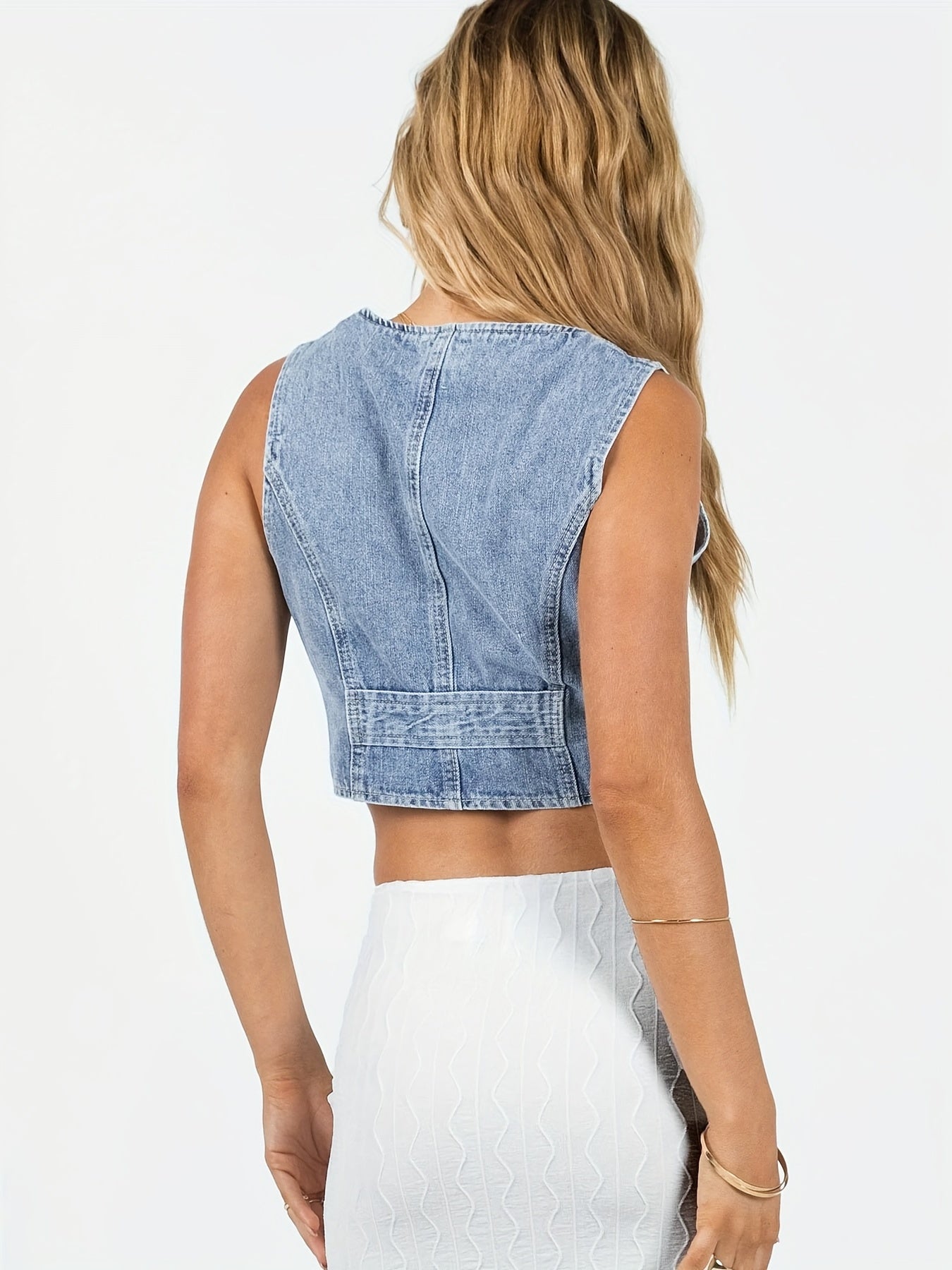 Denim vest for women