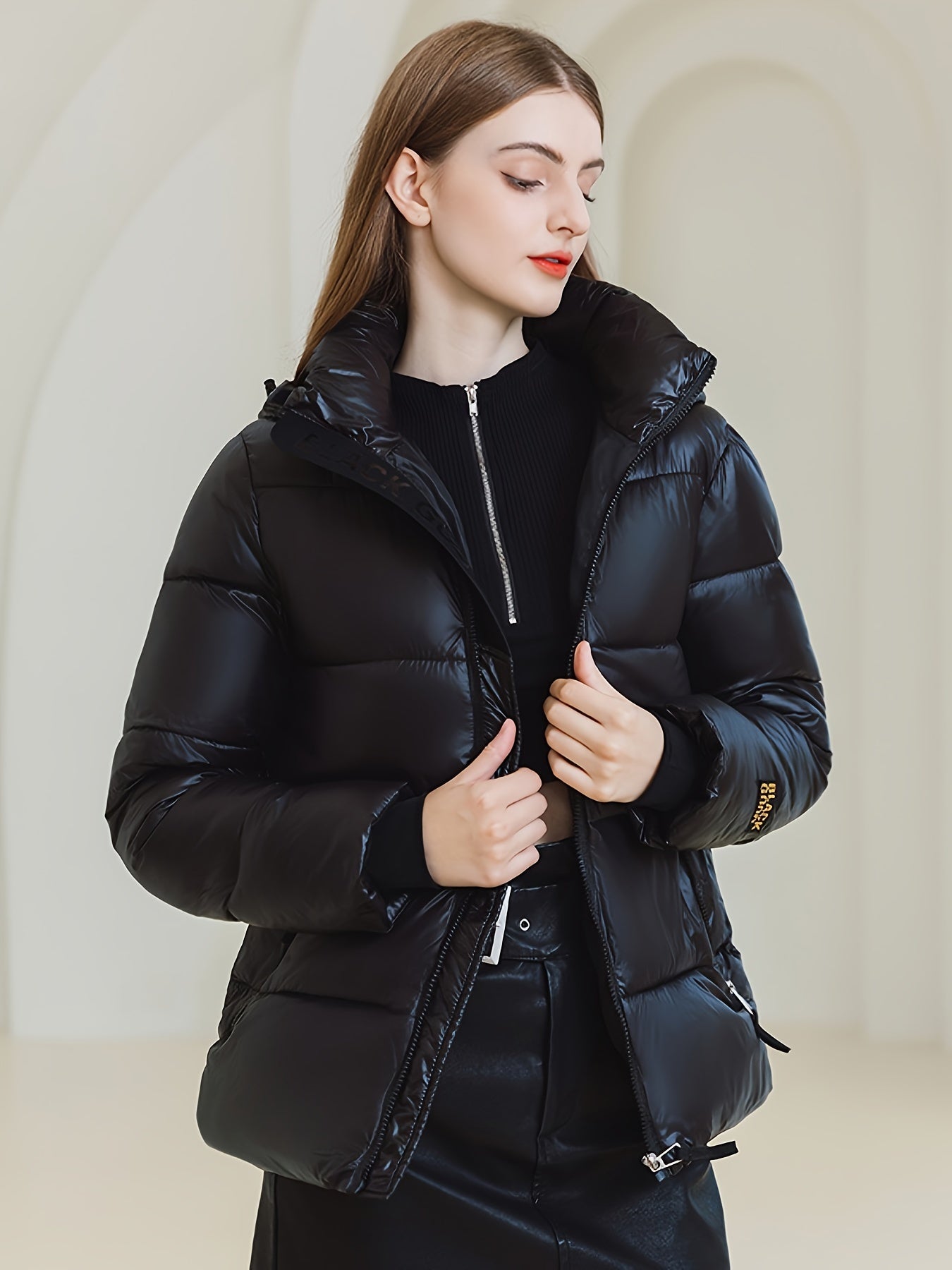 Padded winter jacket for women