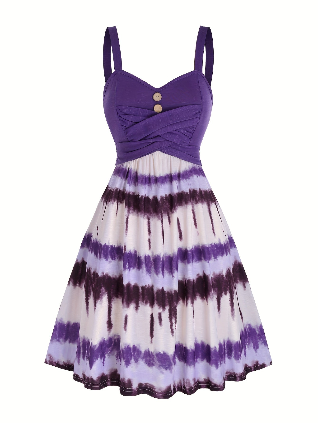 Dress with tie dye print