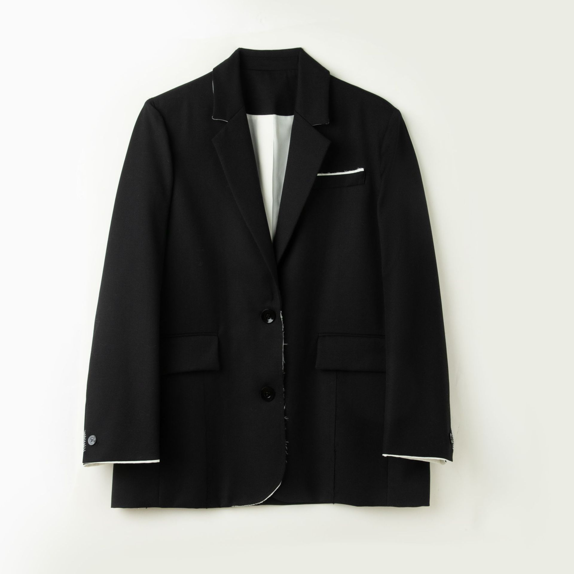 Blazer jacket in twill wool