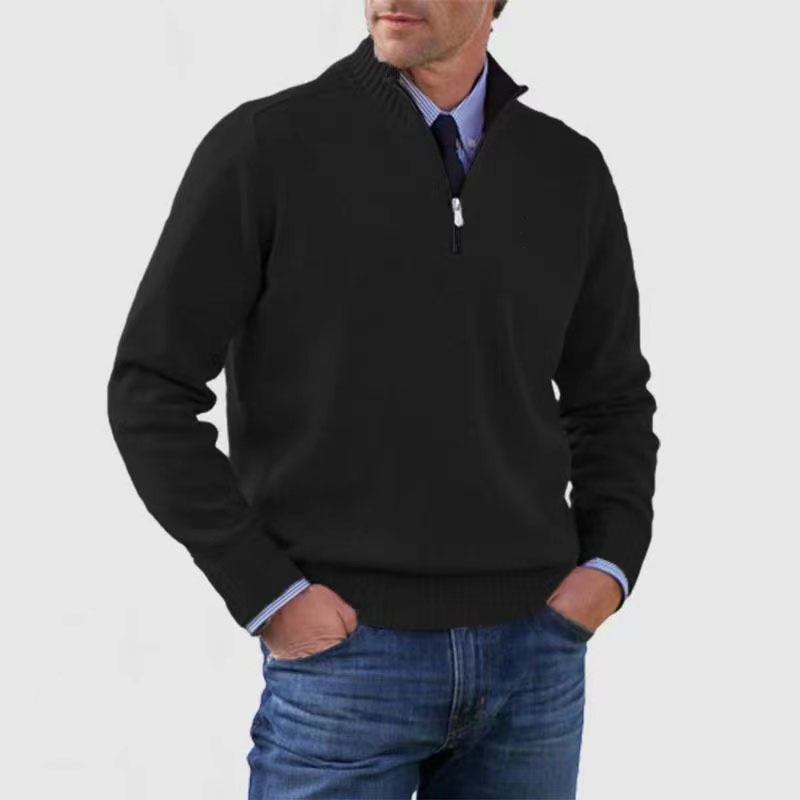 Half-zip sweater for men