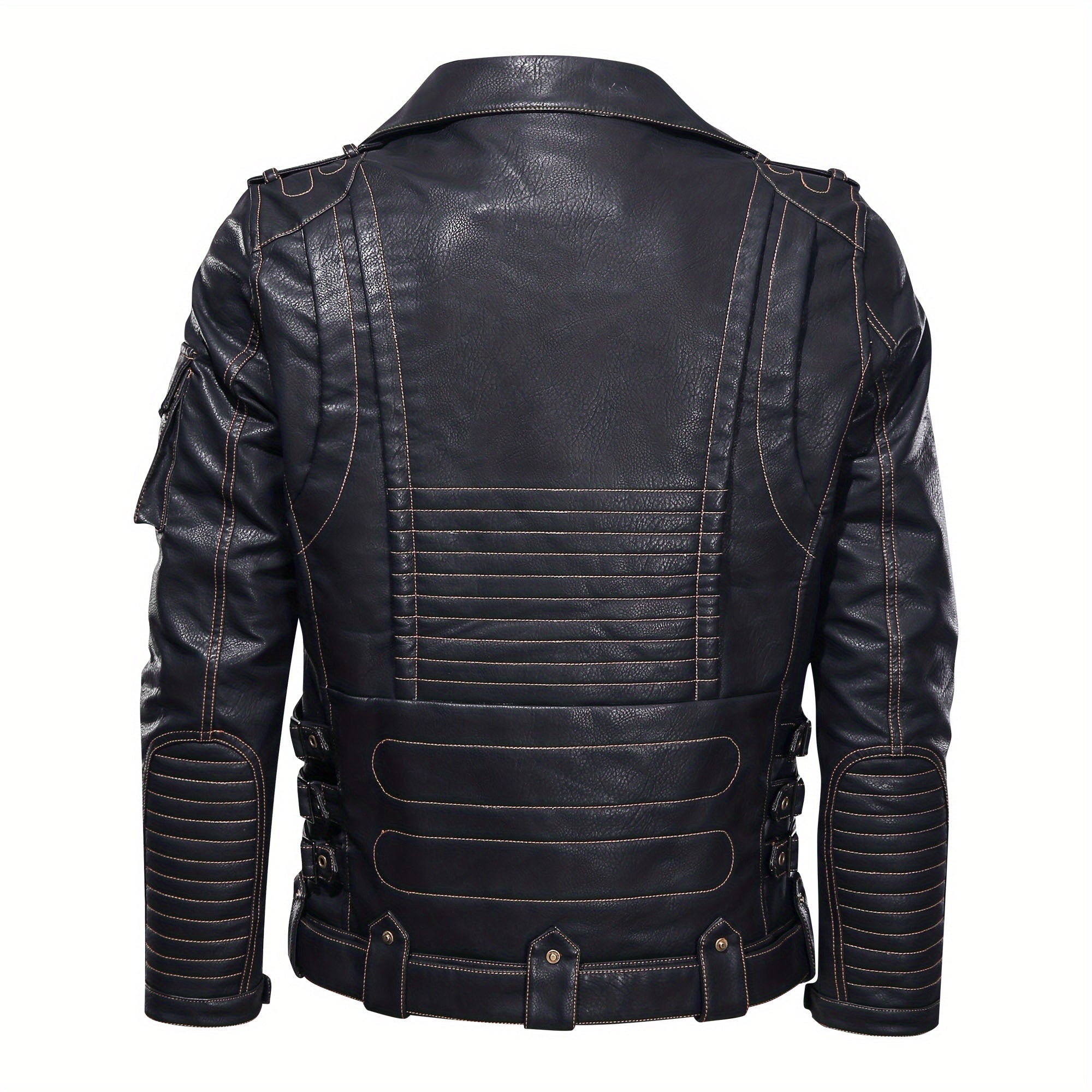 Black faux leather jacket