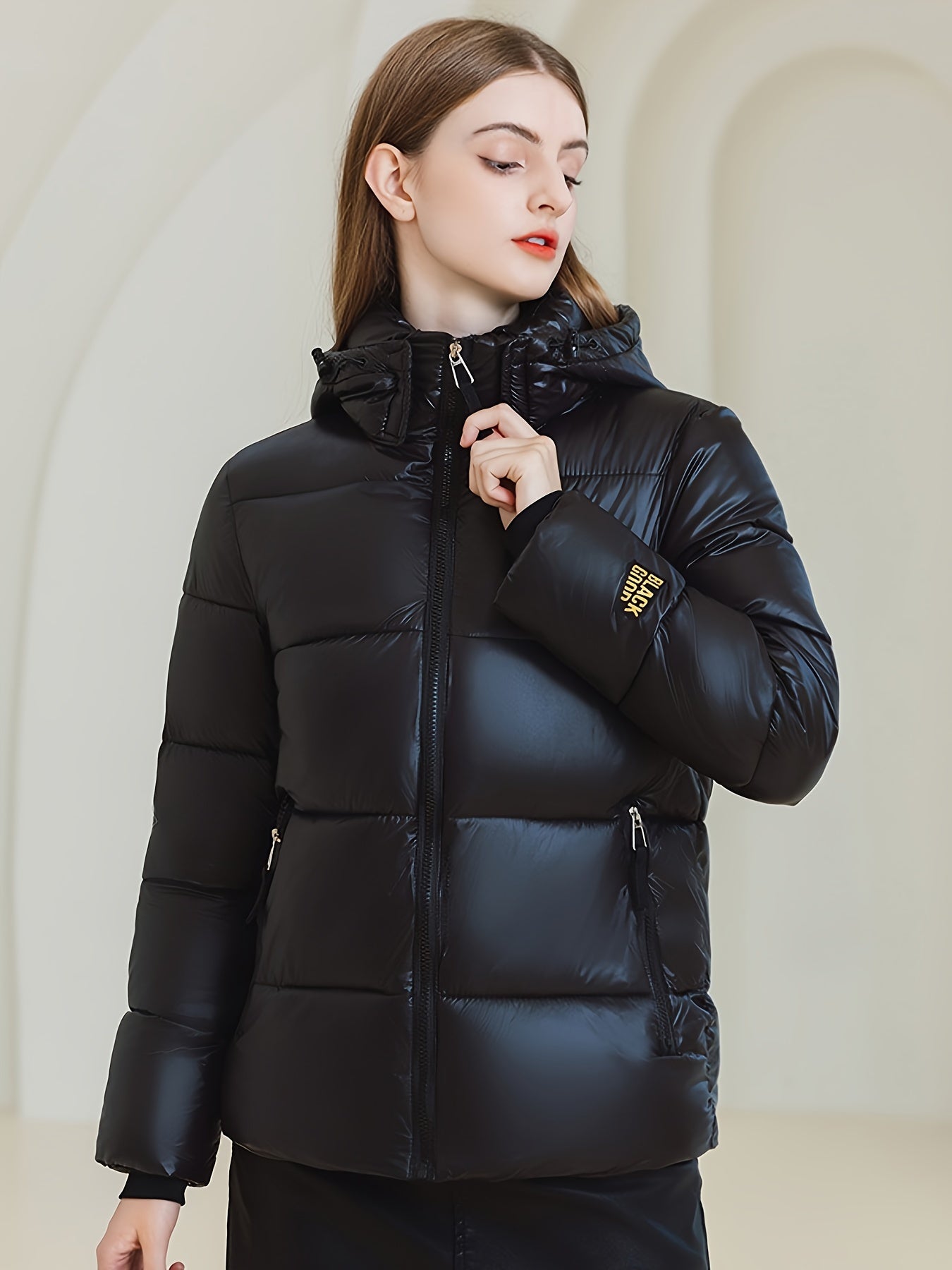 Padded winter jacket for women