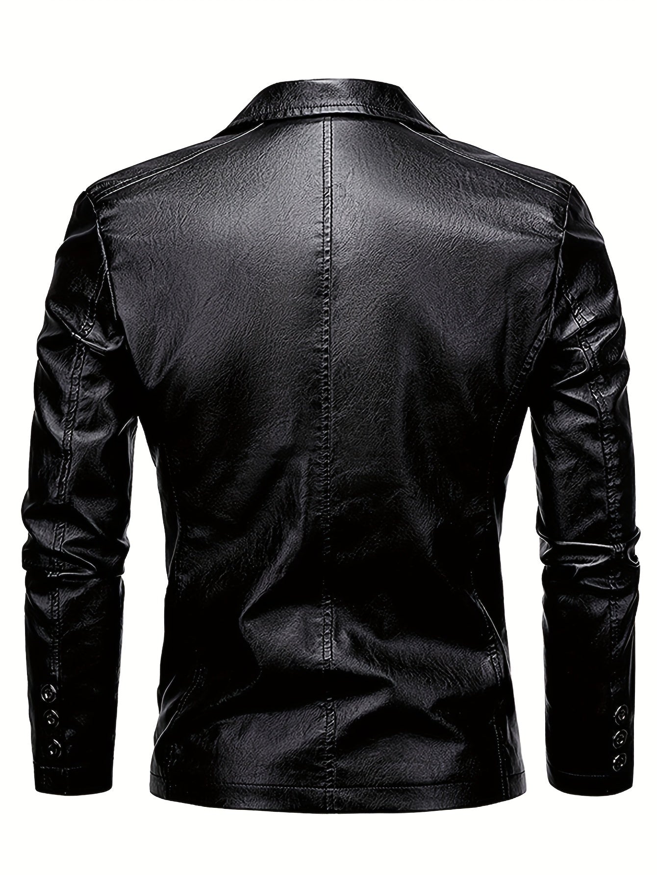 Leather blazer for men