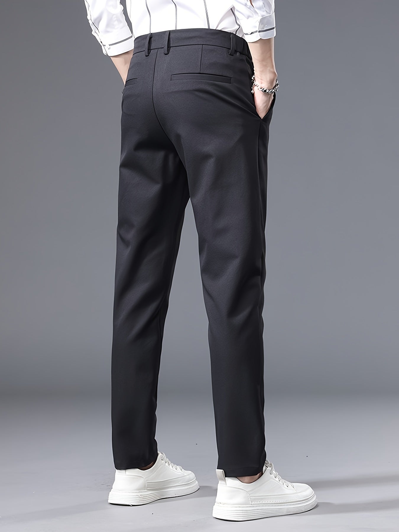 Semi formal stretch trousers for men