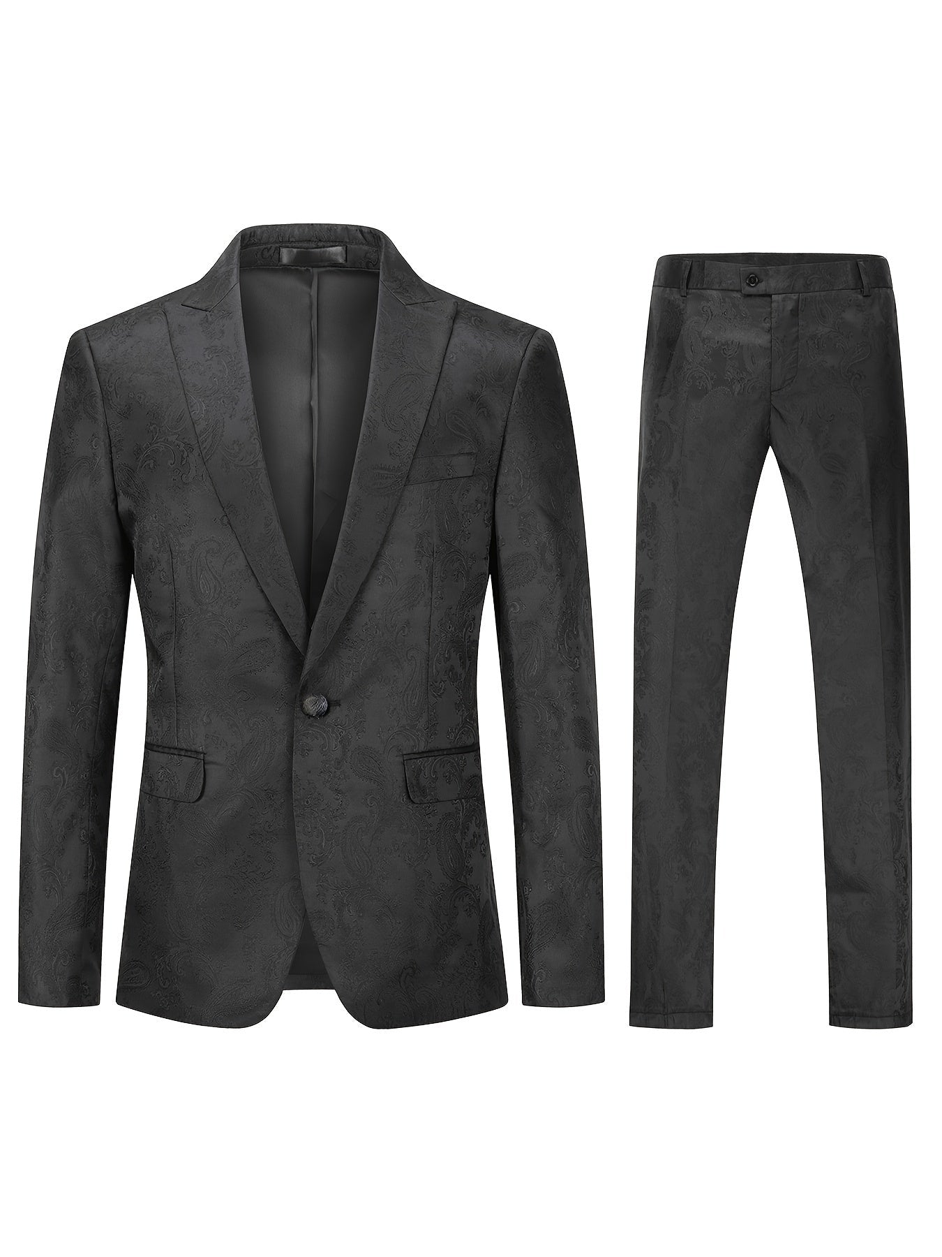 Suit set consisting of a blazer jacket and paisley trousers