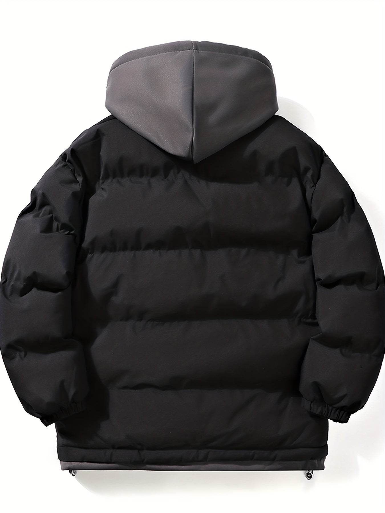 Warm padded jacket with hood