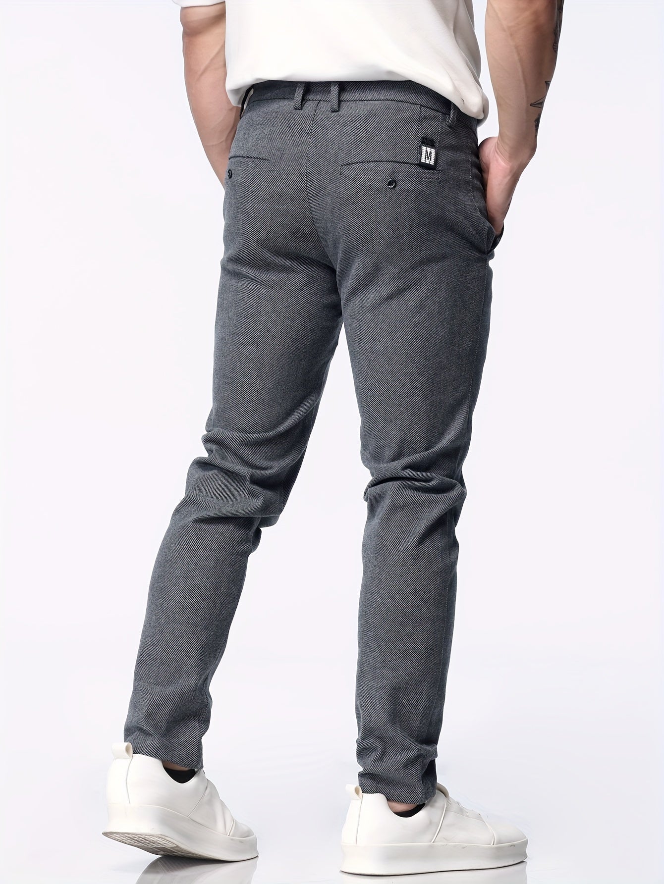 Casual straight trousers for men