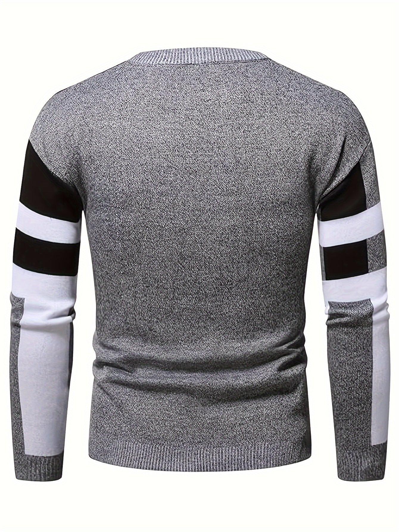 Sweater with a linear design