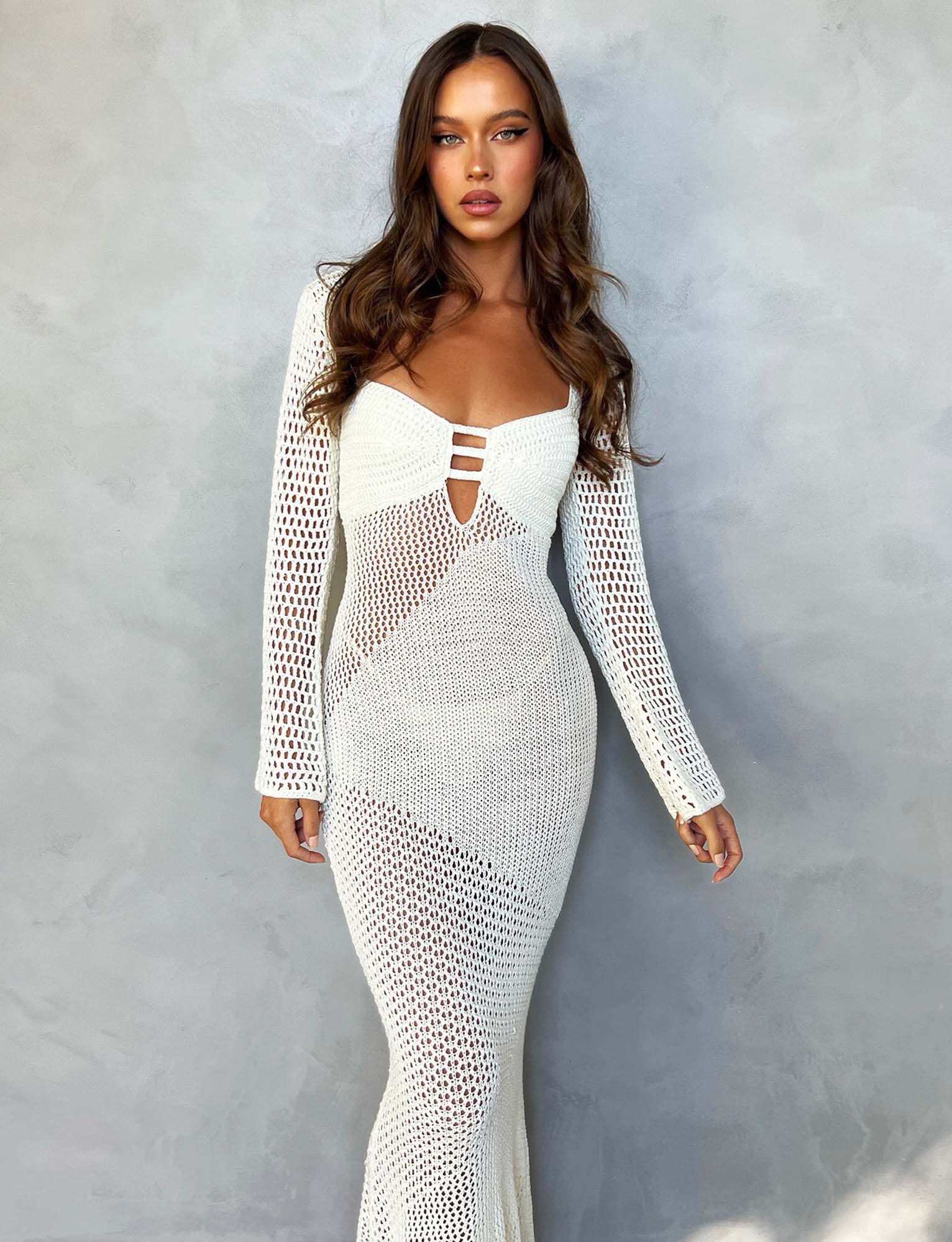 Luxury knitted maxi dress