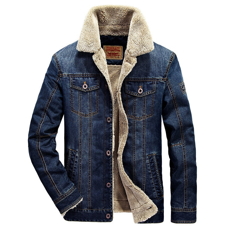 Cotton denim jacket for men