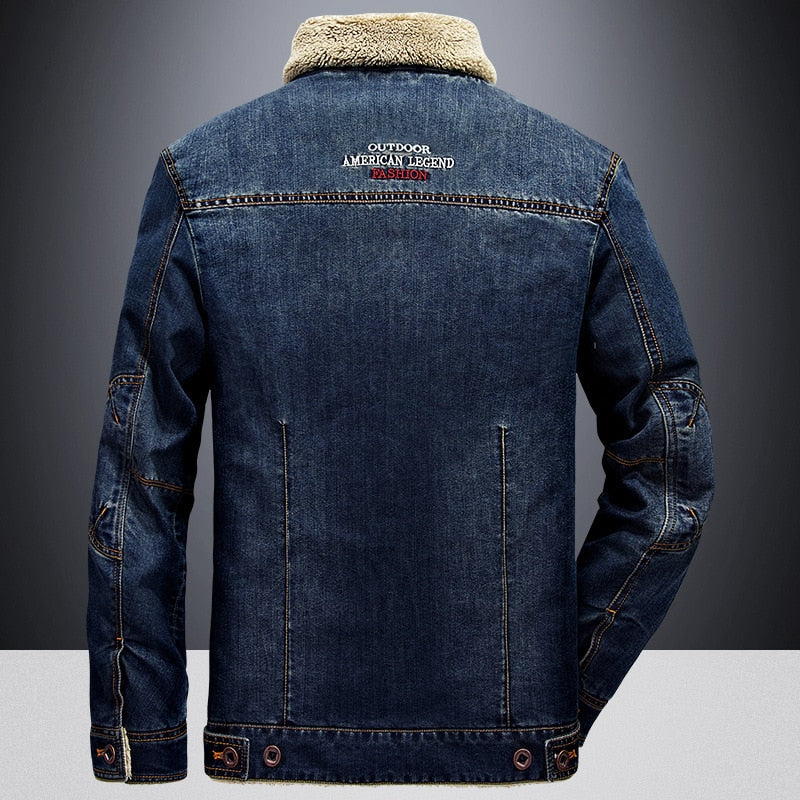 Cotton denim jacket for men