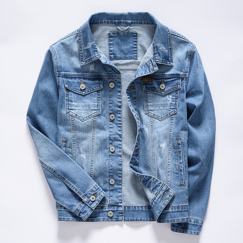 Denim men's jackets in classic vintage style