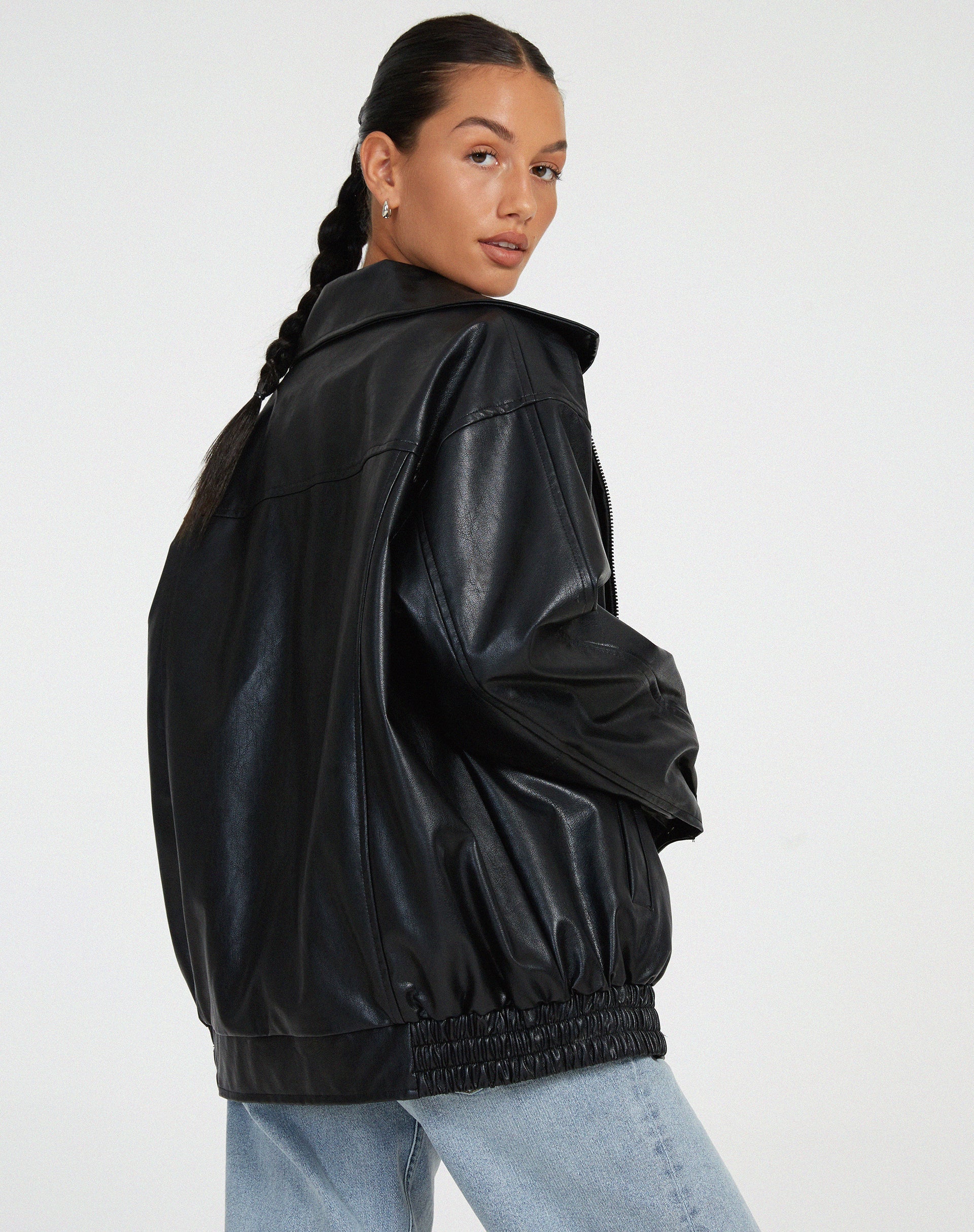 Loose Leather jacket