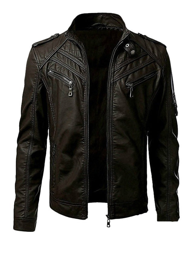 Leather jacket for men