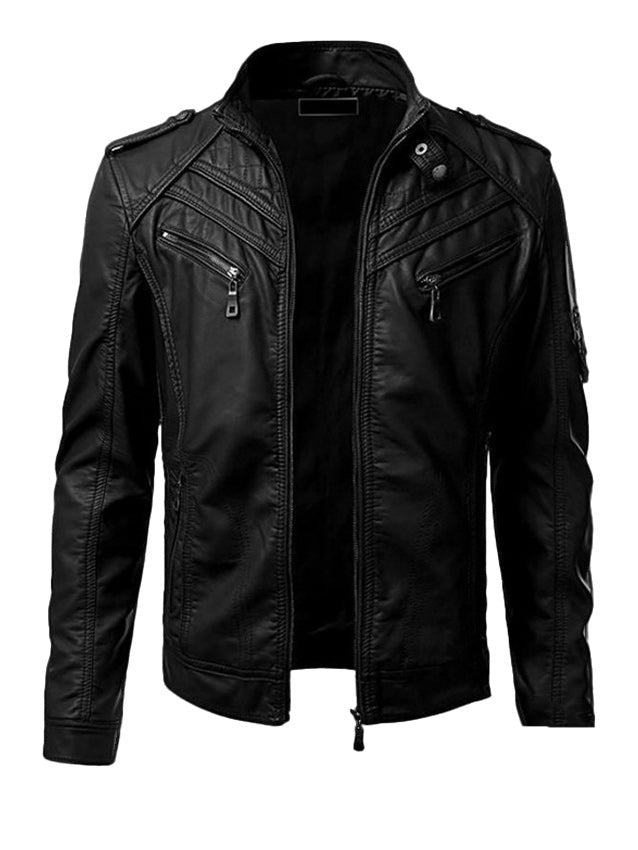 Leather jacket for men