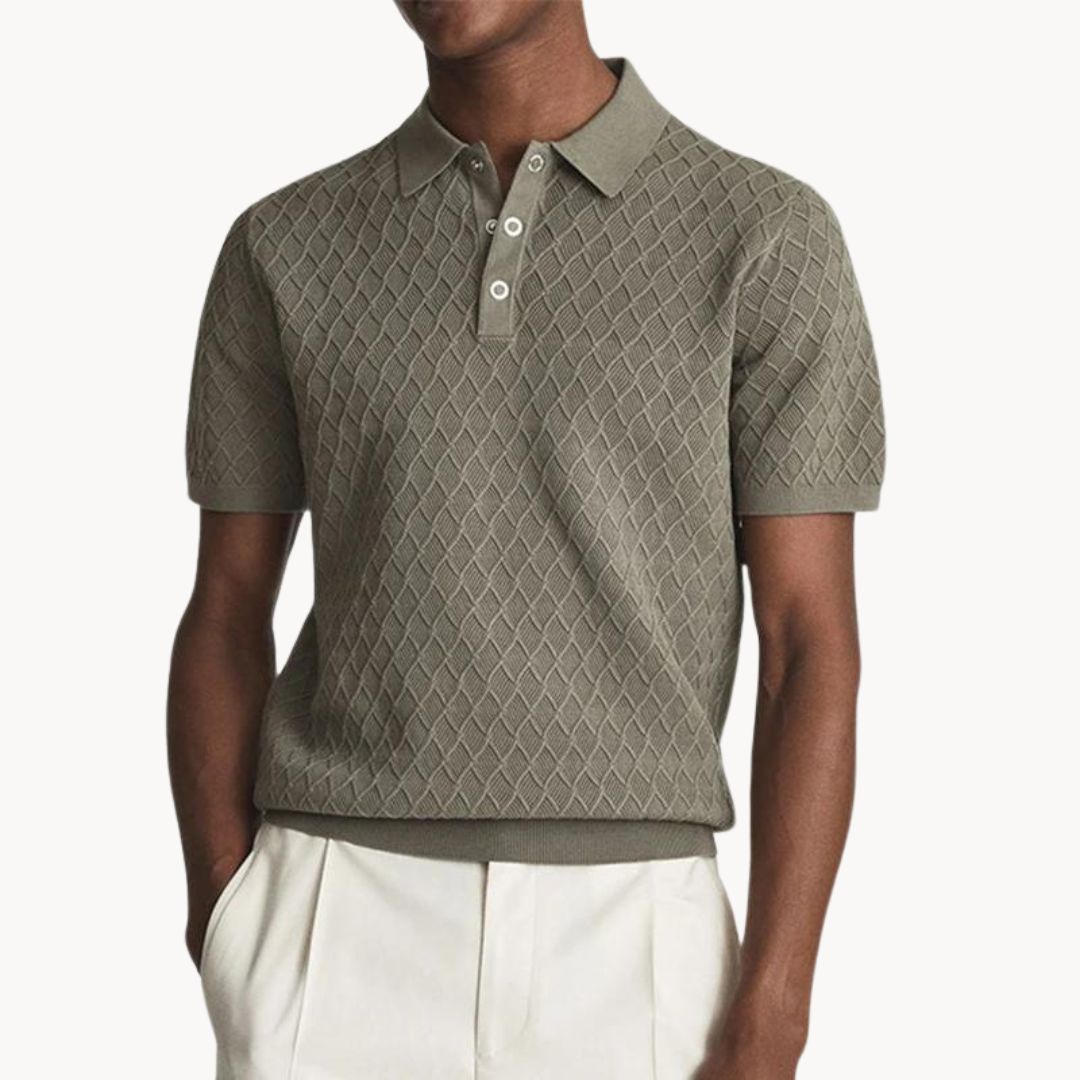 Luxury textured Polo shirt