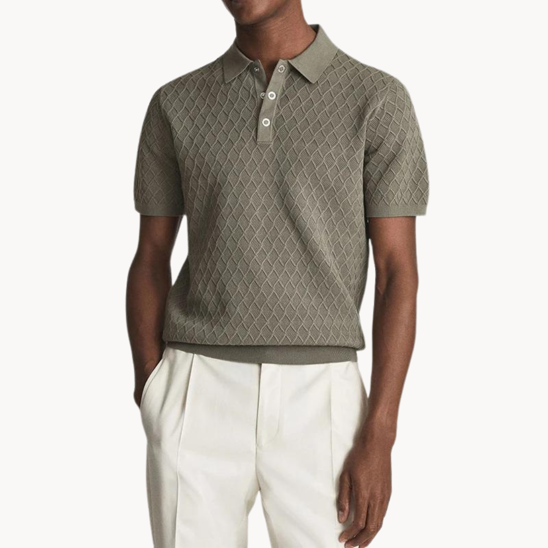 Luxury textured Polo shirt