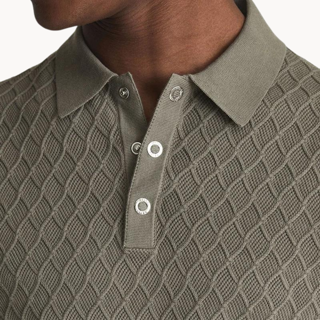 Luxury textured Polo shirt