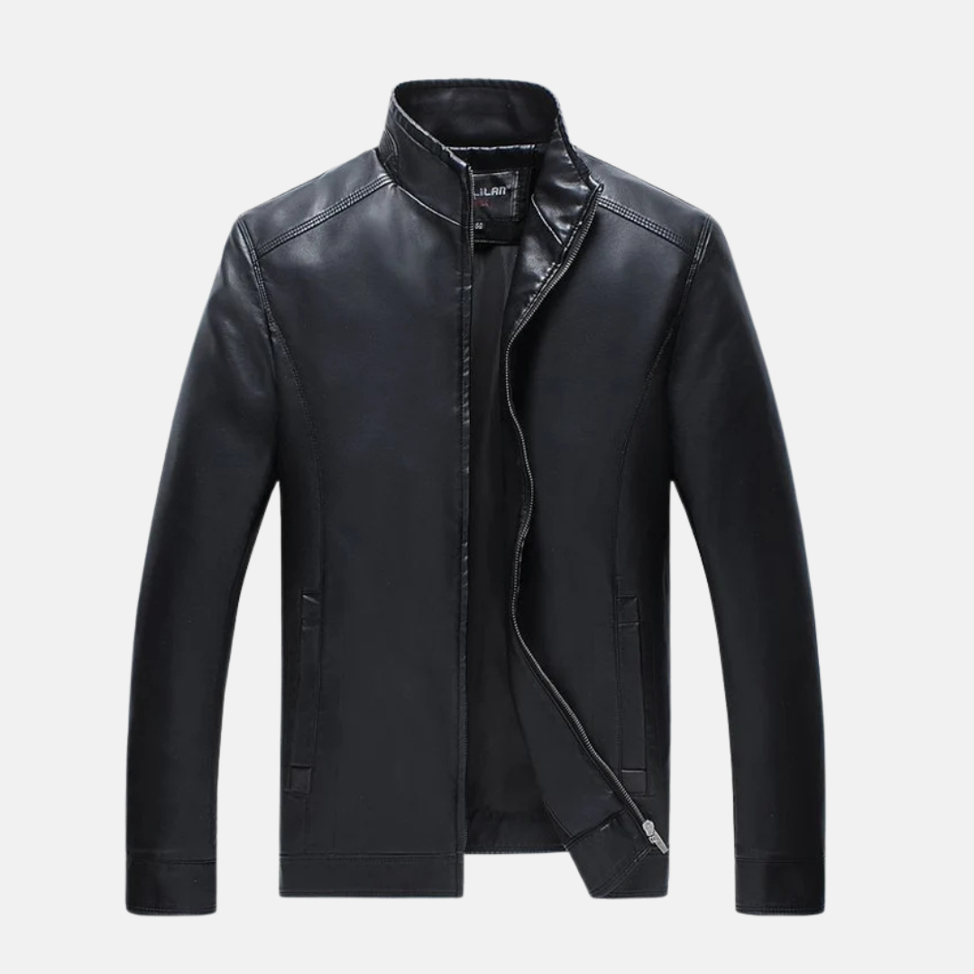 Leather imitation jacket