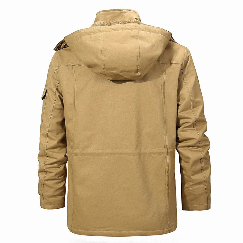 Dieter warm fleece jacket with hood