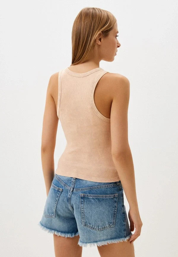 Simple Ribbed Tank Top