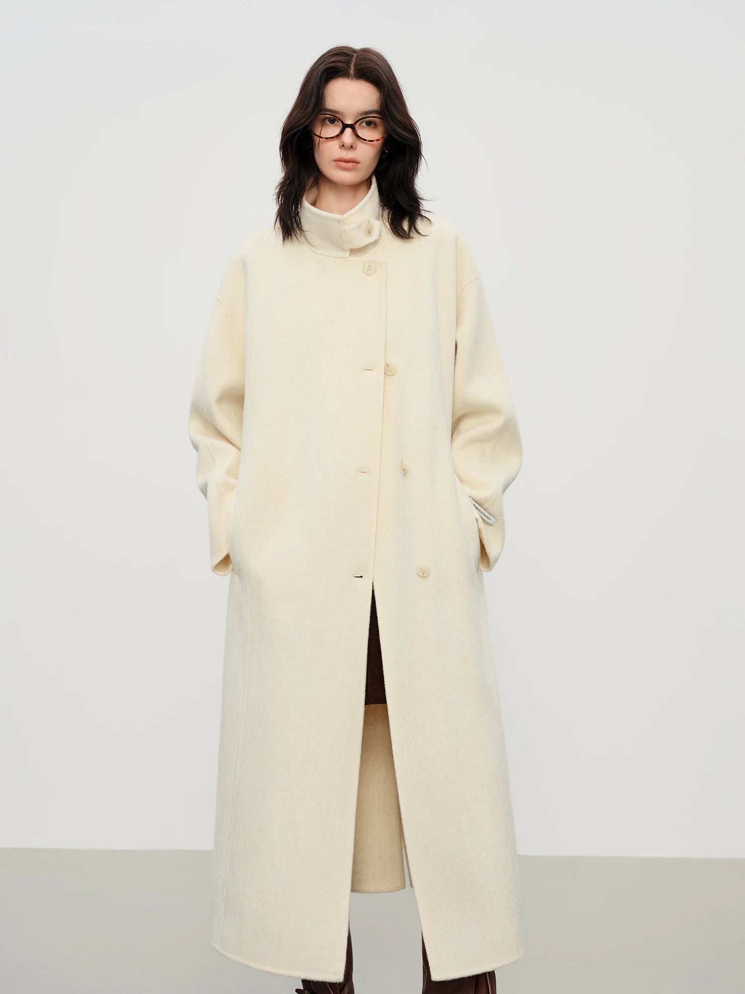 Wool Double-Faced Long Coat