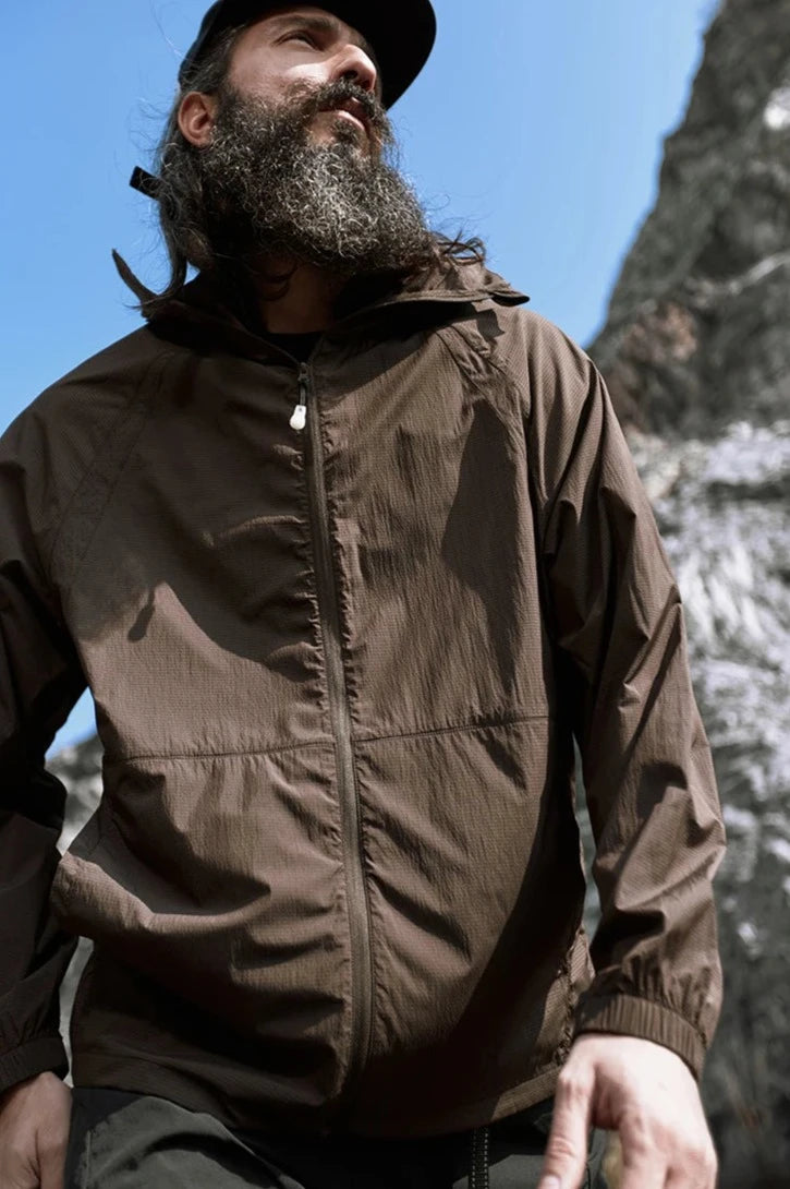 Summer Breathable Outdoor Hiking Hooded Jacket