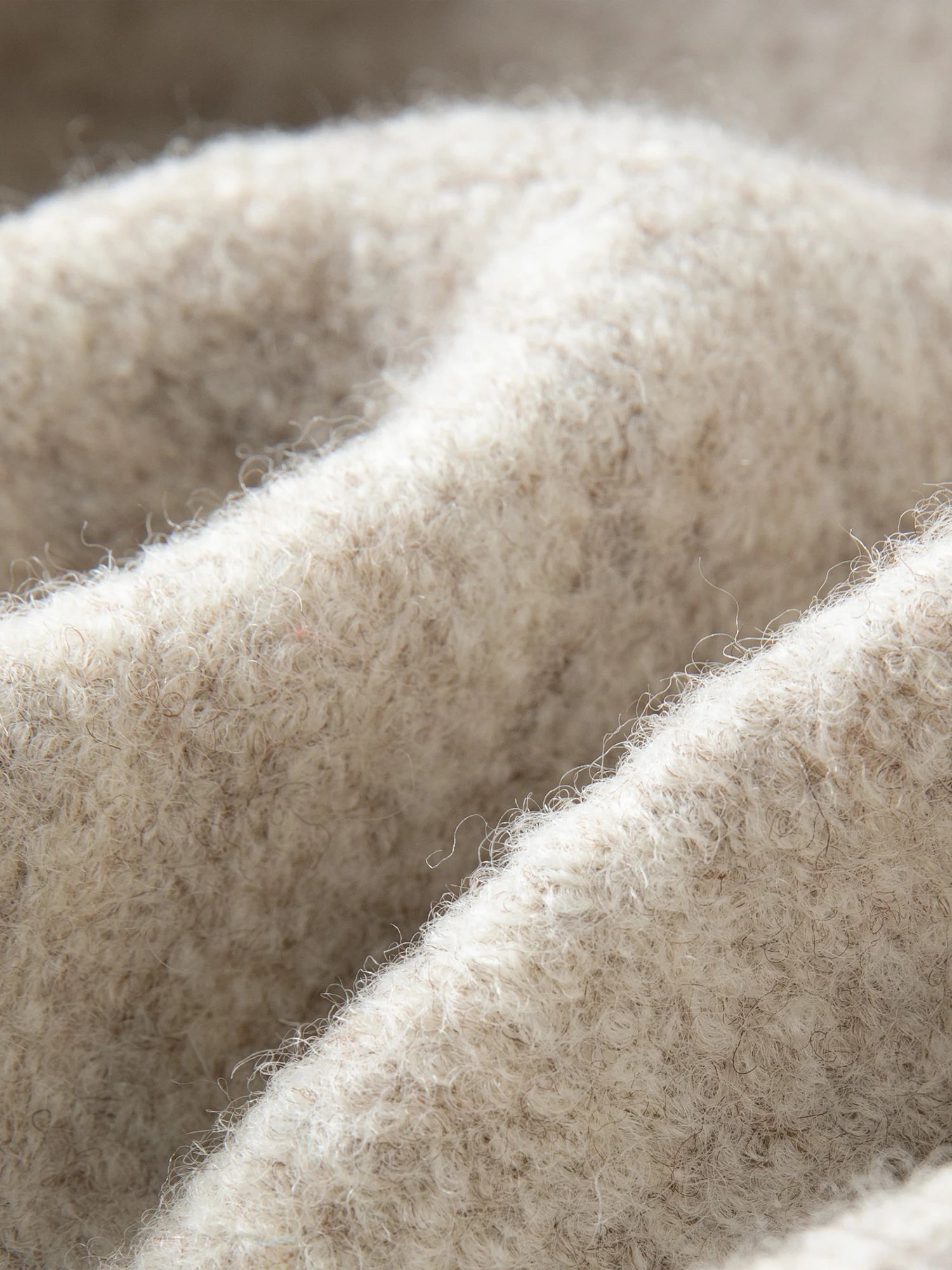 Wool-Blend Jacket With Fur Collar