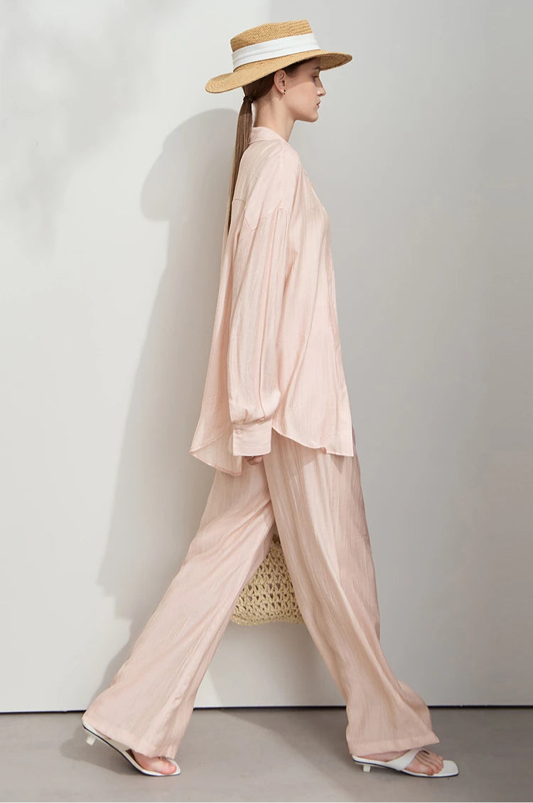 Minimalism Loose Shirt and Pants Set