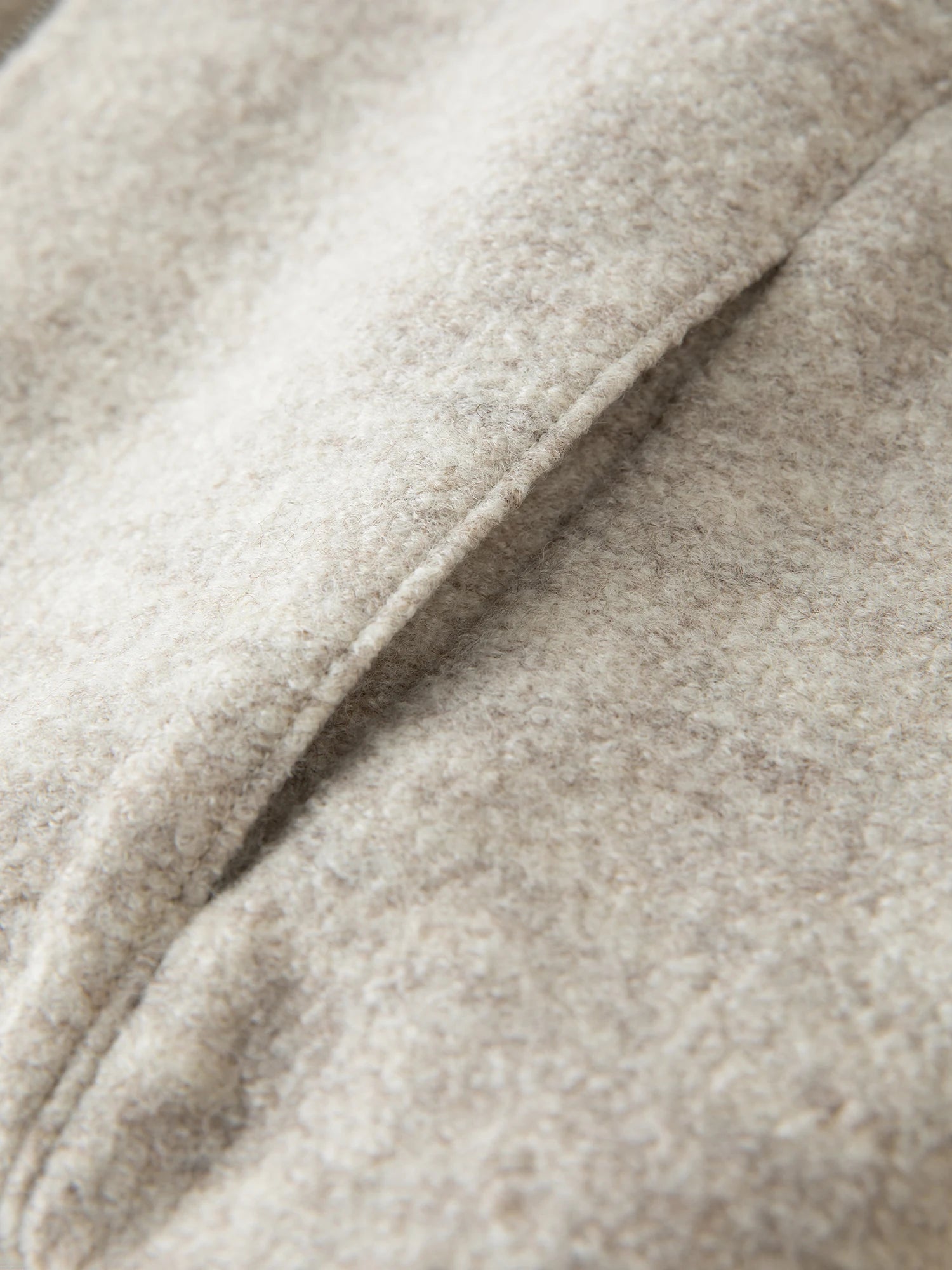 Wool-Blend Jacket With Fur Collar