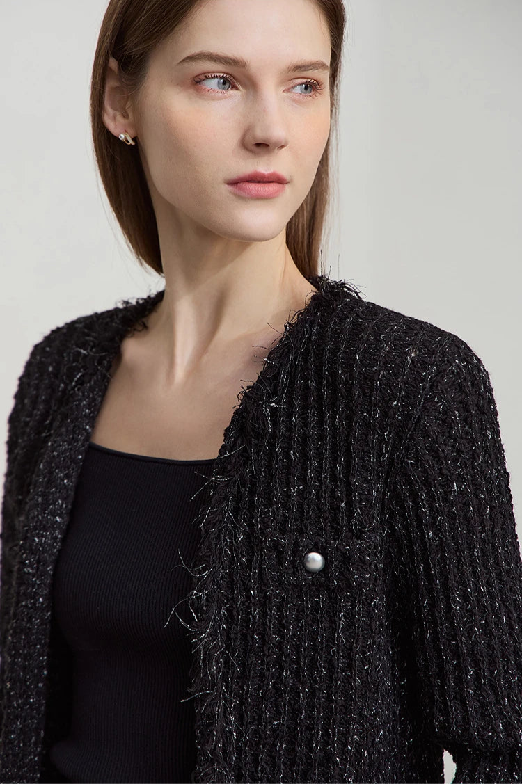 Minimalist Tassel Cardigan