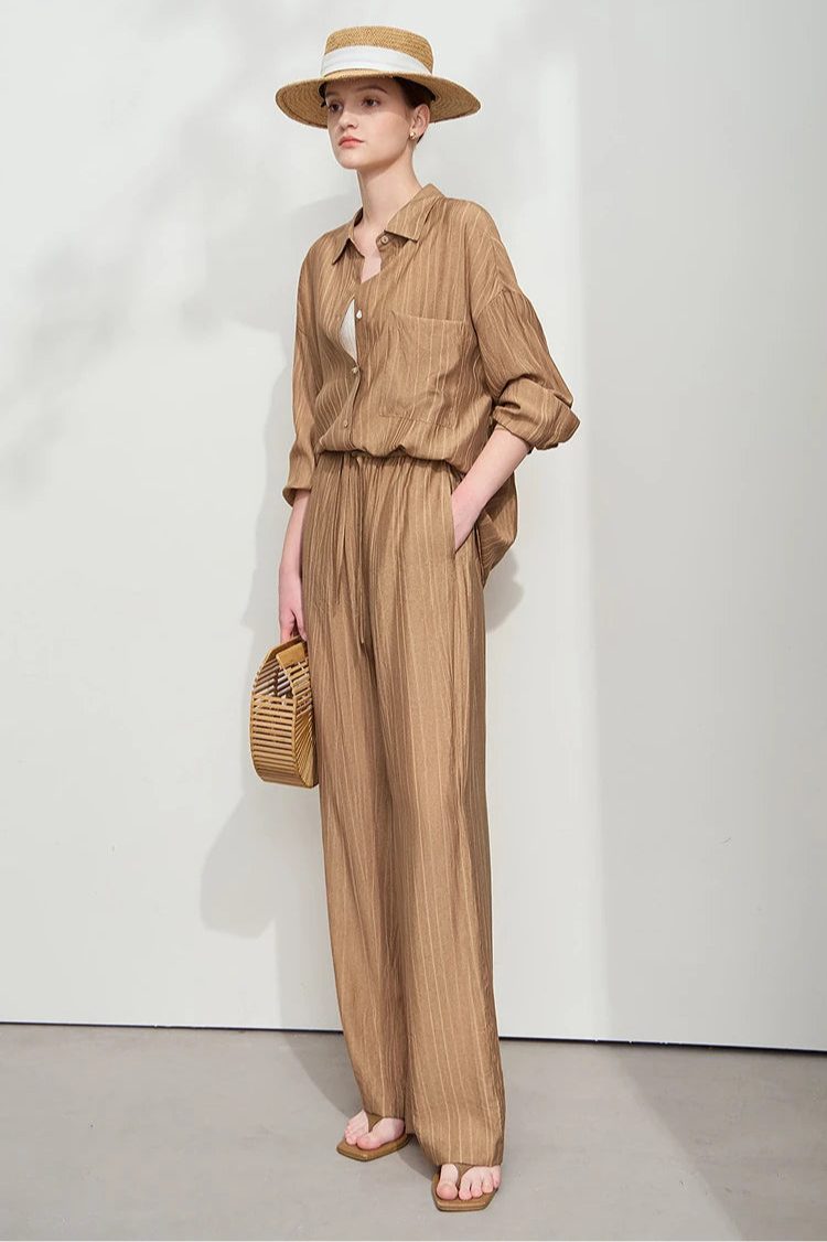 Minimalism Loose Shirt and Pants Set
