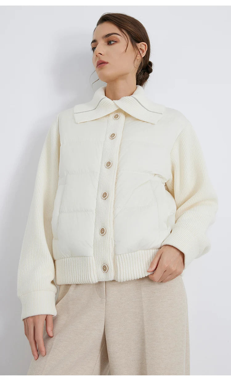 Spliced Down Wool Jacket