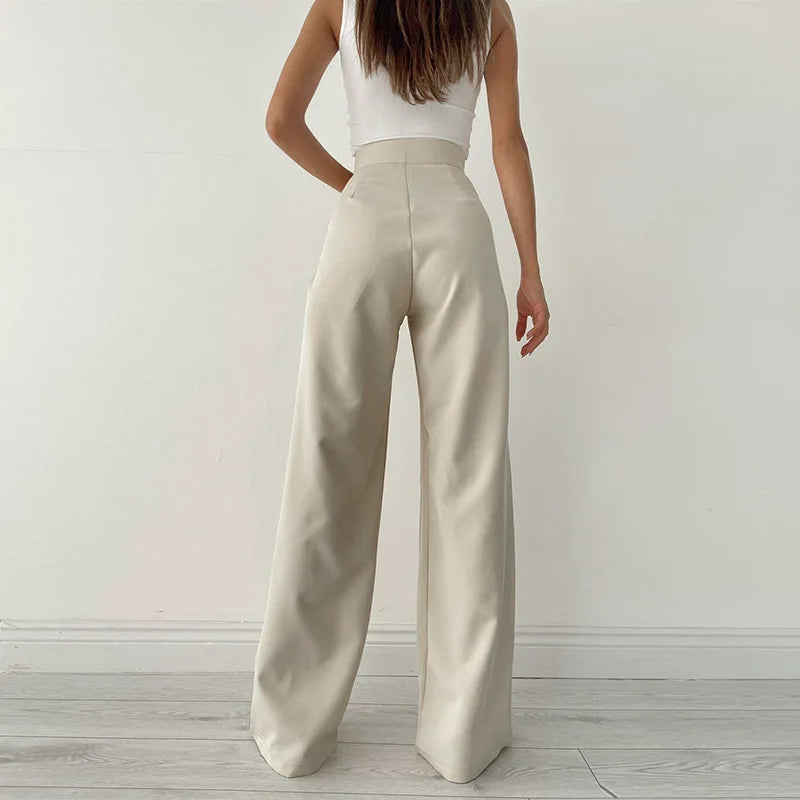 Wide Leg Trousers with ribbon