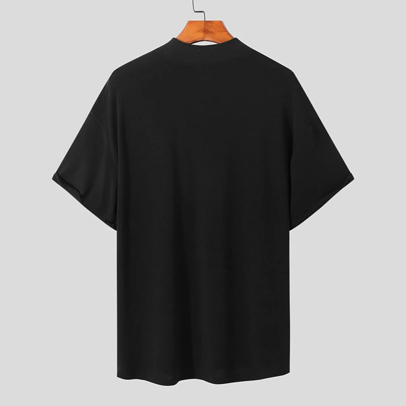 Turtleneck Short Sleeve T-shirt