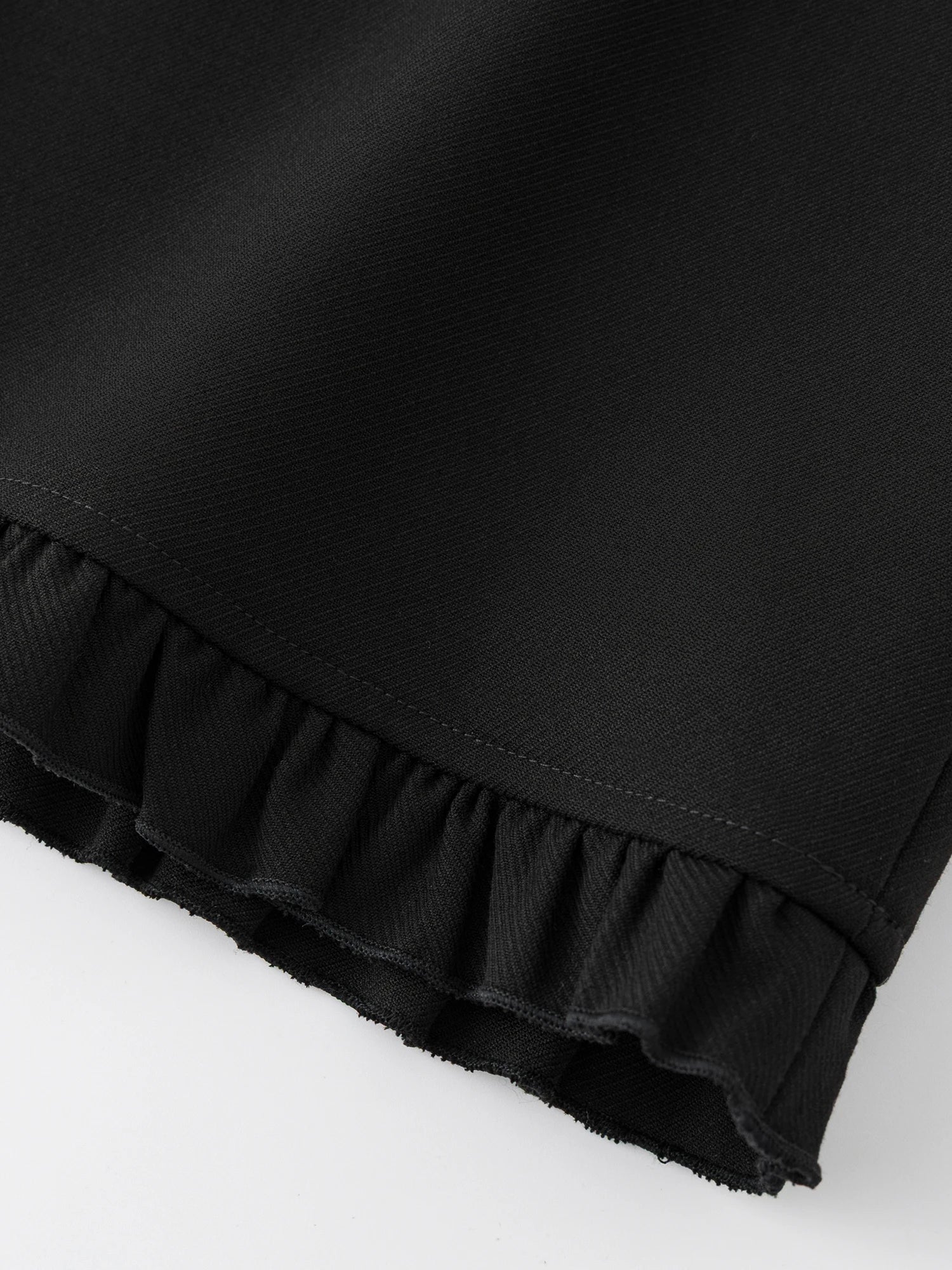 Ruffled Black Skirt