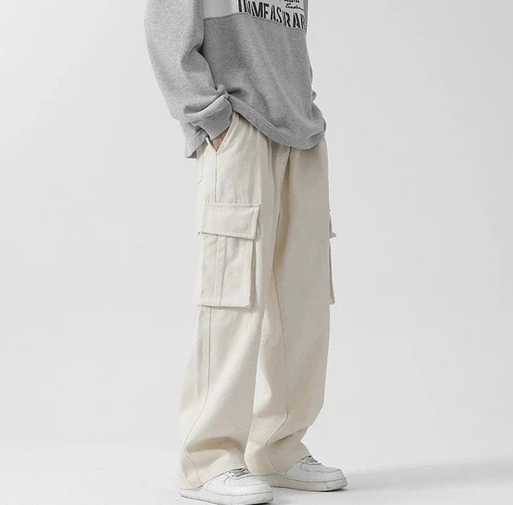 Retro Straight Cargo Pants