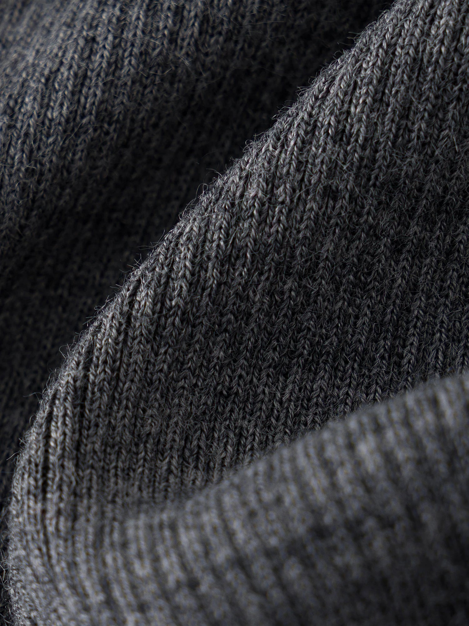 Asymmetric Knit Wool Sweater