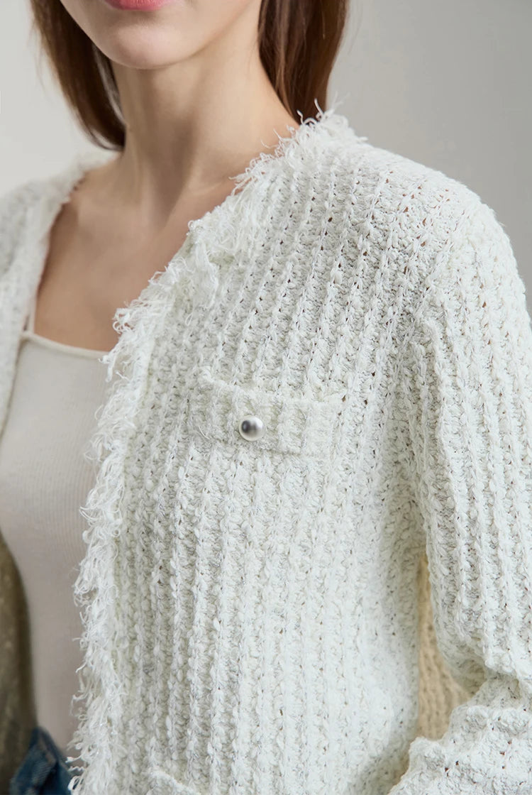 Minimalist Tassel Cardigan