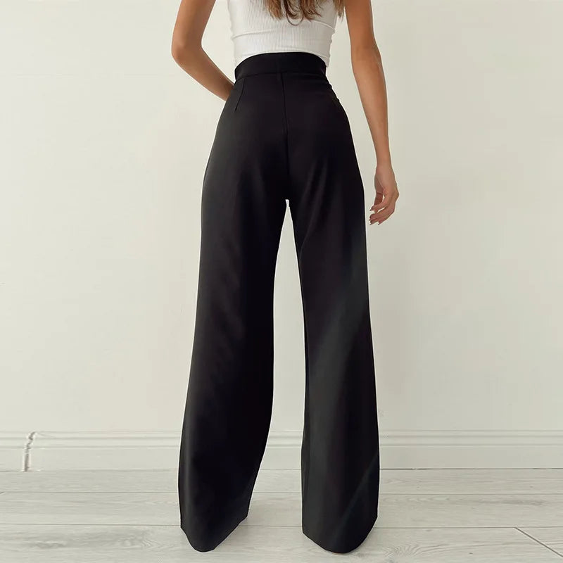 Wide Leg Trousers with ribbon